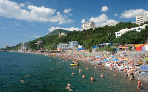 Алушта Алушта пляжы и пансионаты